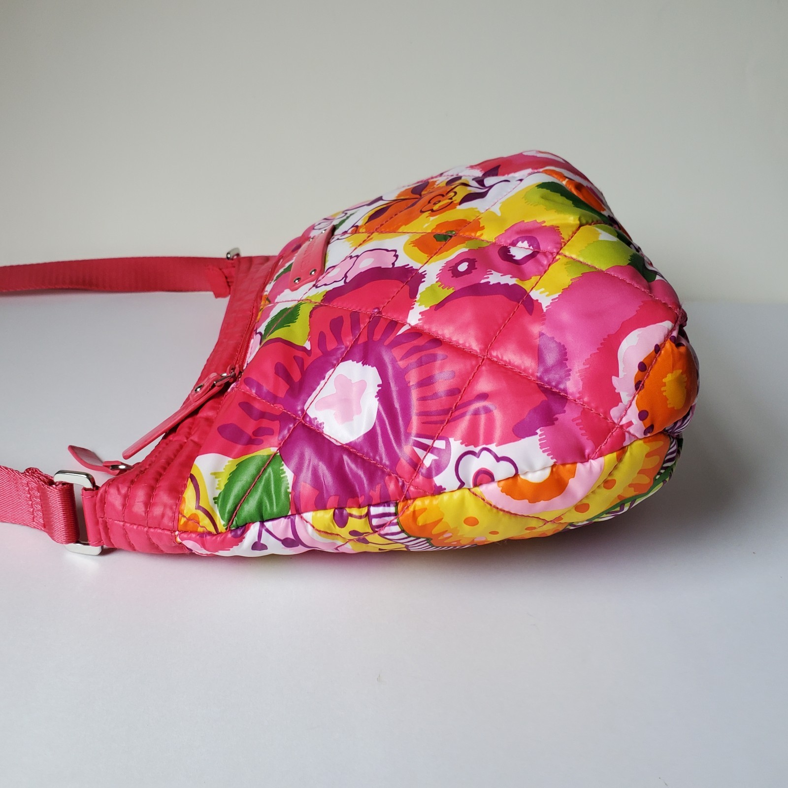 Vera Bradley Puffy Clementine Crossbody Bag Purse Quilted Pink Tote 13082-152