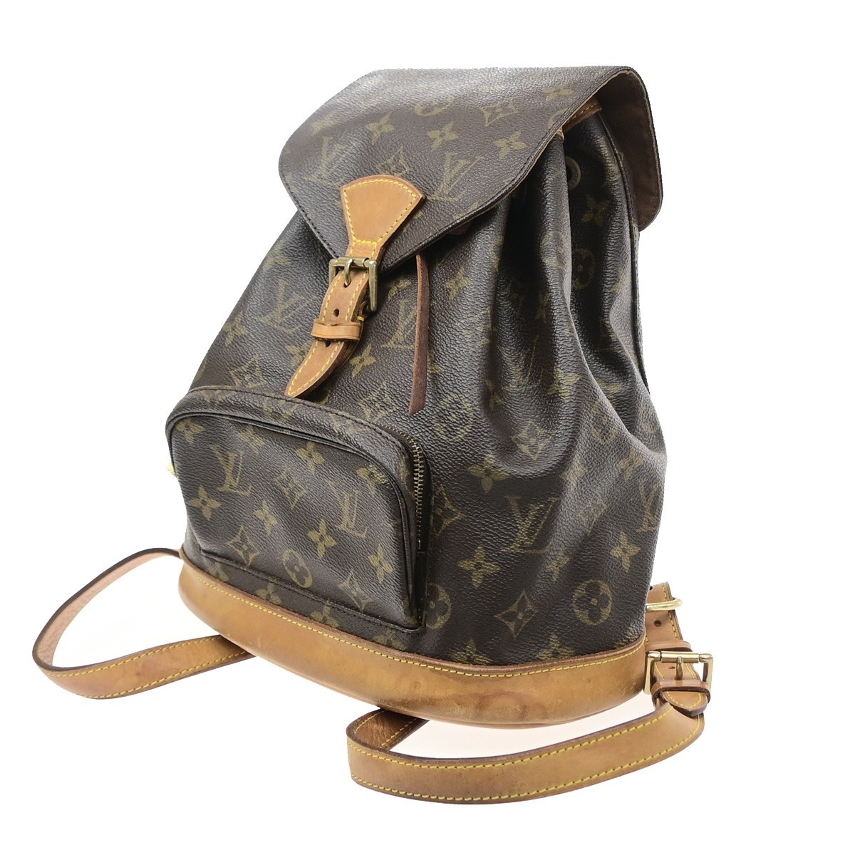 LOUIS VUITTON Montsouris MM Backpack Bag Monogram M51136 France 72SA191