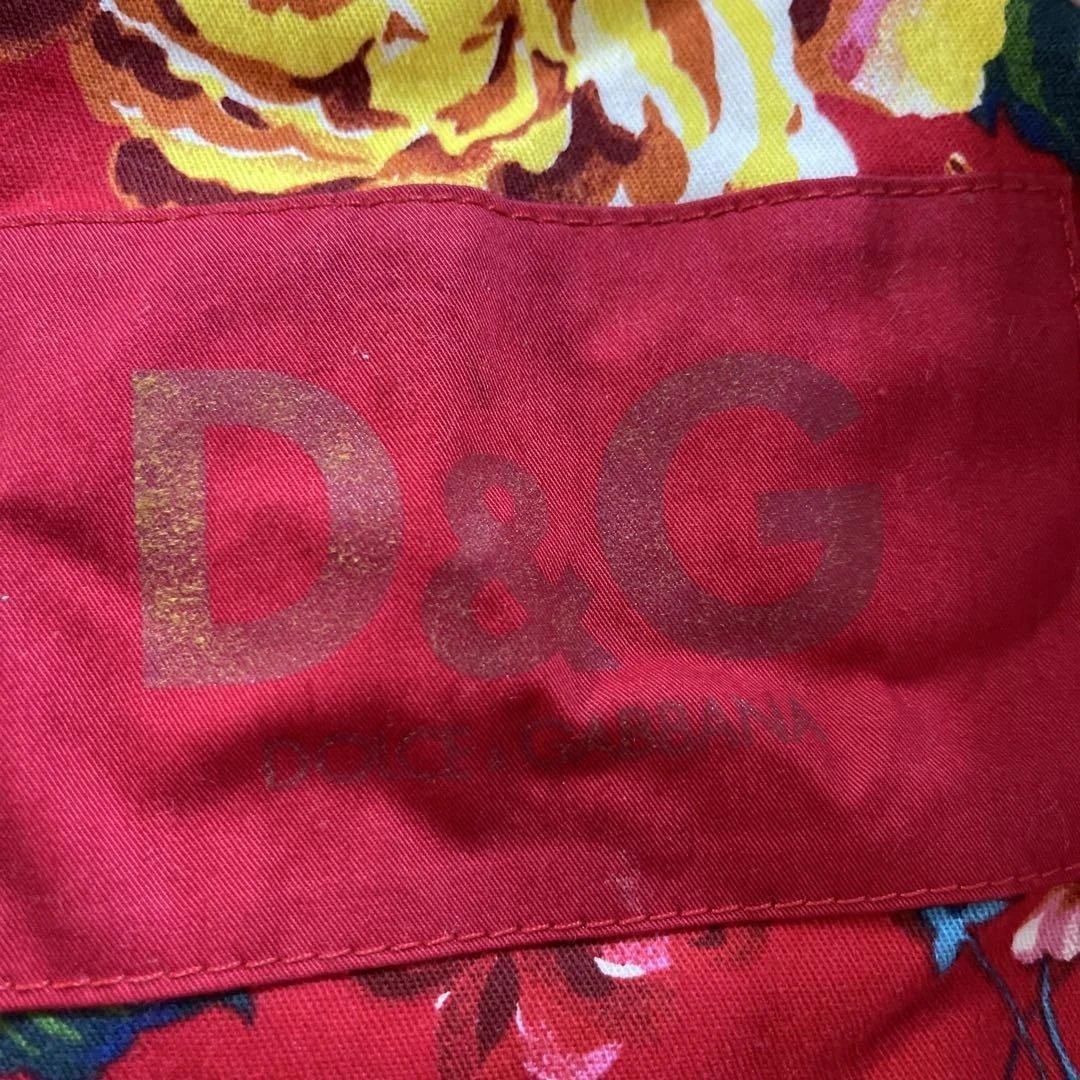 Dolce&Gabbana Women Red Big Backpack Floral Pattern Almost unused Luxury Elegant