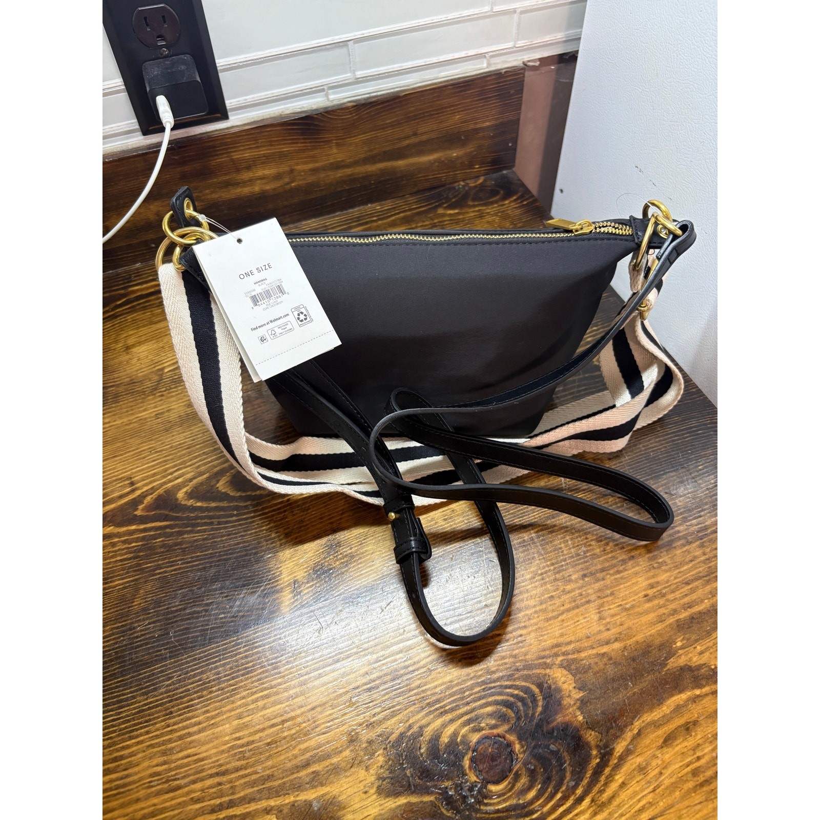 Free Assembly Black Crossbody Purse
