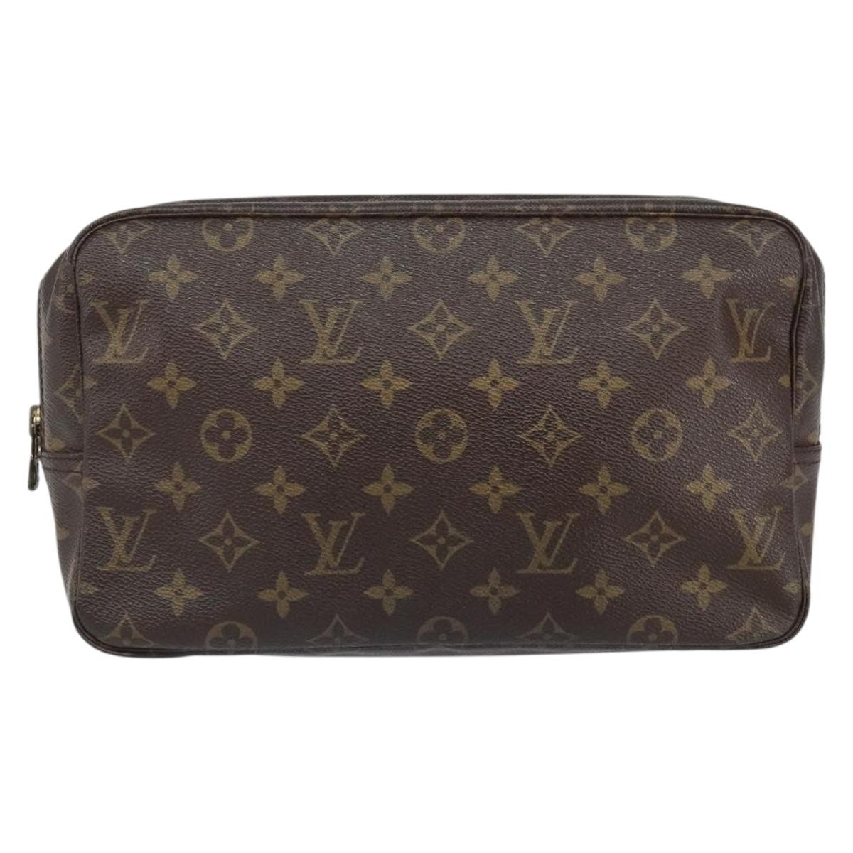 LOUIS VUITTON Monogram Trousse Toilette 28 Clutch Bag M47522 LV Auth 168157