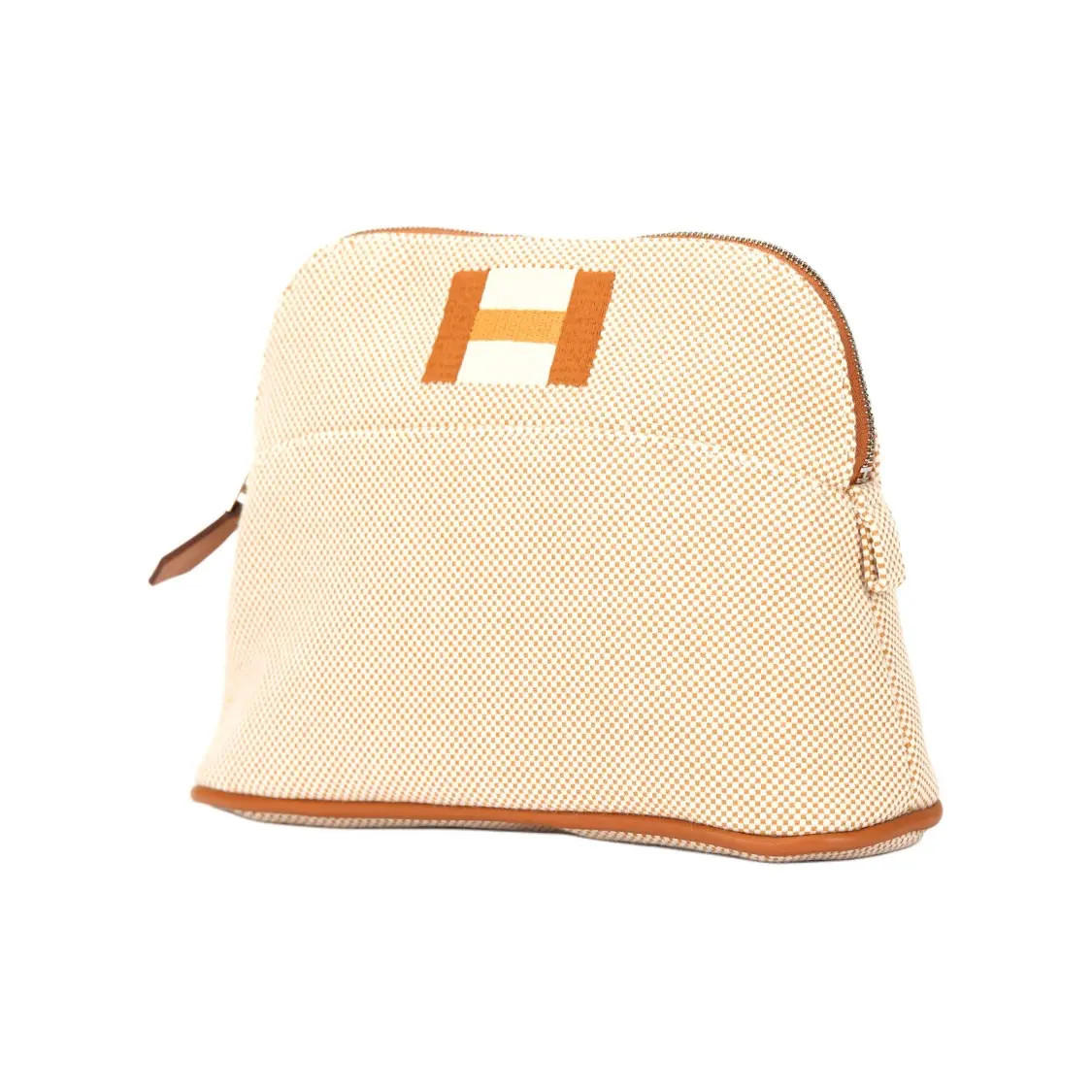 HERMES Bolide Cotton Storage bag Women’s 8.3×2.4×5.1 in