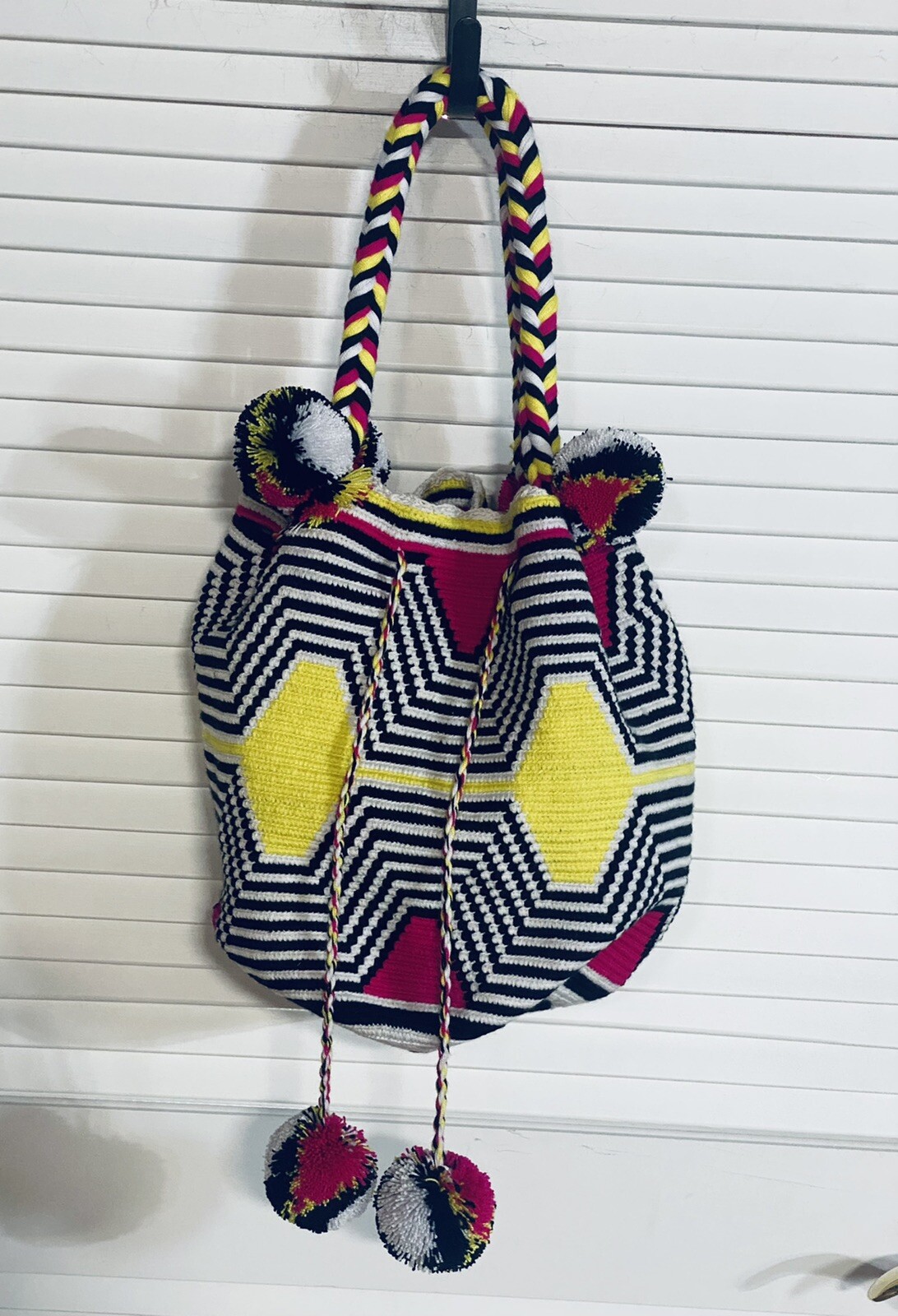 Colombian Handbag Purse Double Handles San Jacinto Crochet fabric