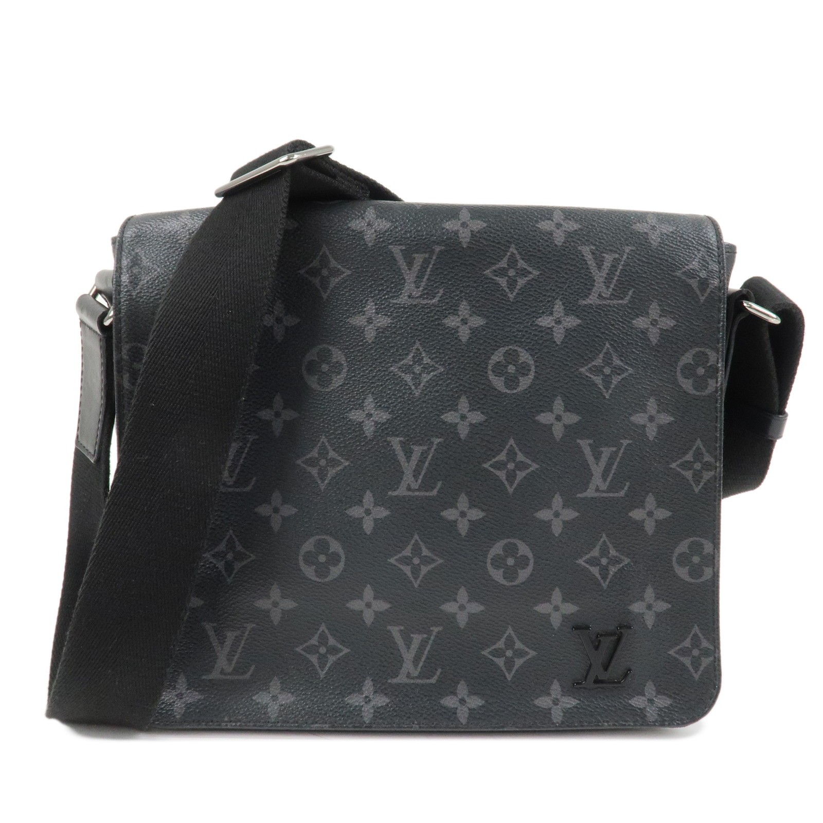 Louis Vuitton Monogram Eclipse District PM Crossbody Bag M44000 Auth Used F/S