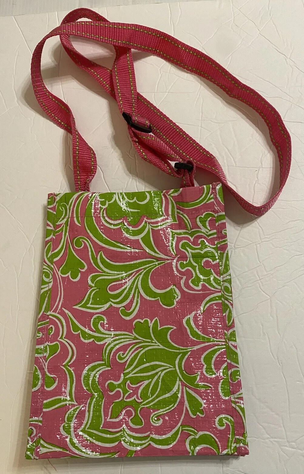 MIXED BAG Designs Pink/Green Paisley Hipster Recycled materials plastic Bag
