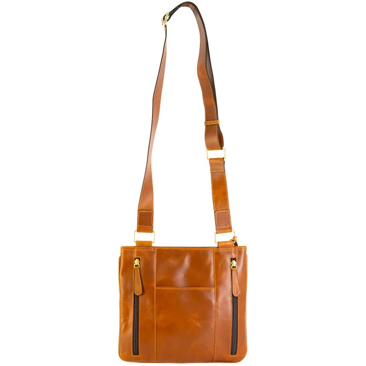 Cameleon Smith & Wesson Slim Cross Body Bag Concealed Carry Purse Tan NEW