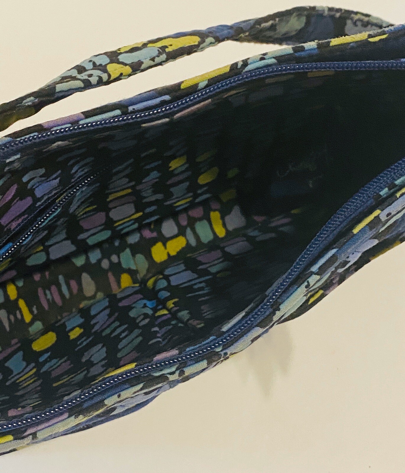 Vera Bradley Indigo Pop Purse Blue Floral Shoulder Handbag