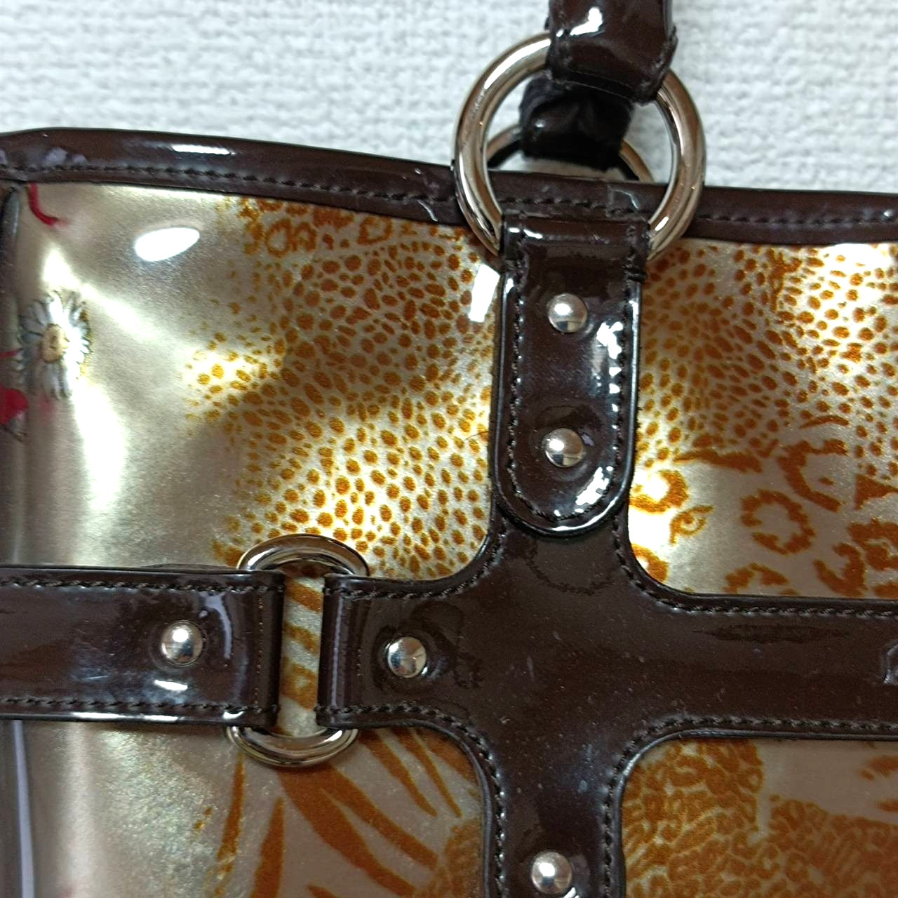 Salvatore Ferragamo Nylon Tote Bag Hand Bag Rank AB FH/217948