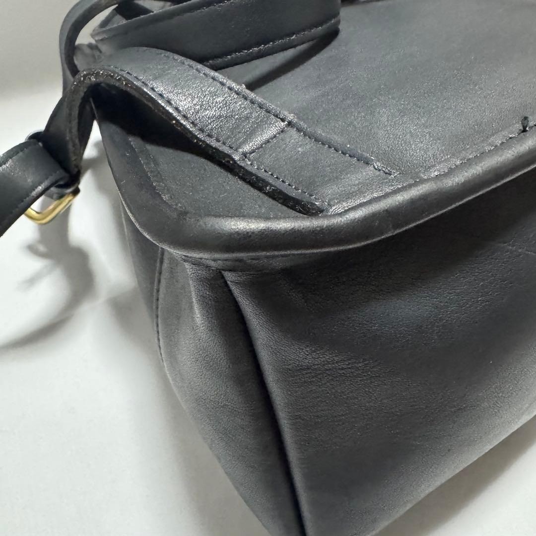 Vintage Old Coach 9960 Black Leather Bag Backpack Womens Handbag VTG Made in USA