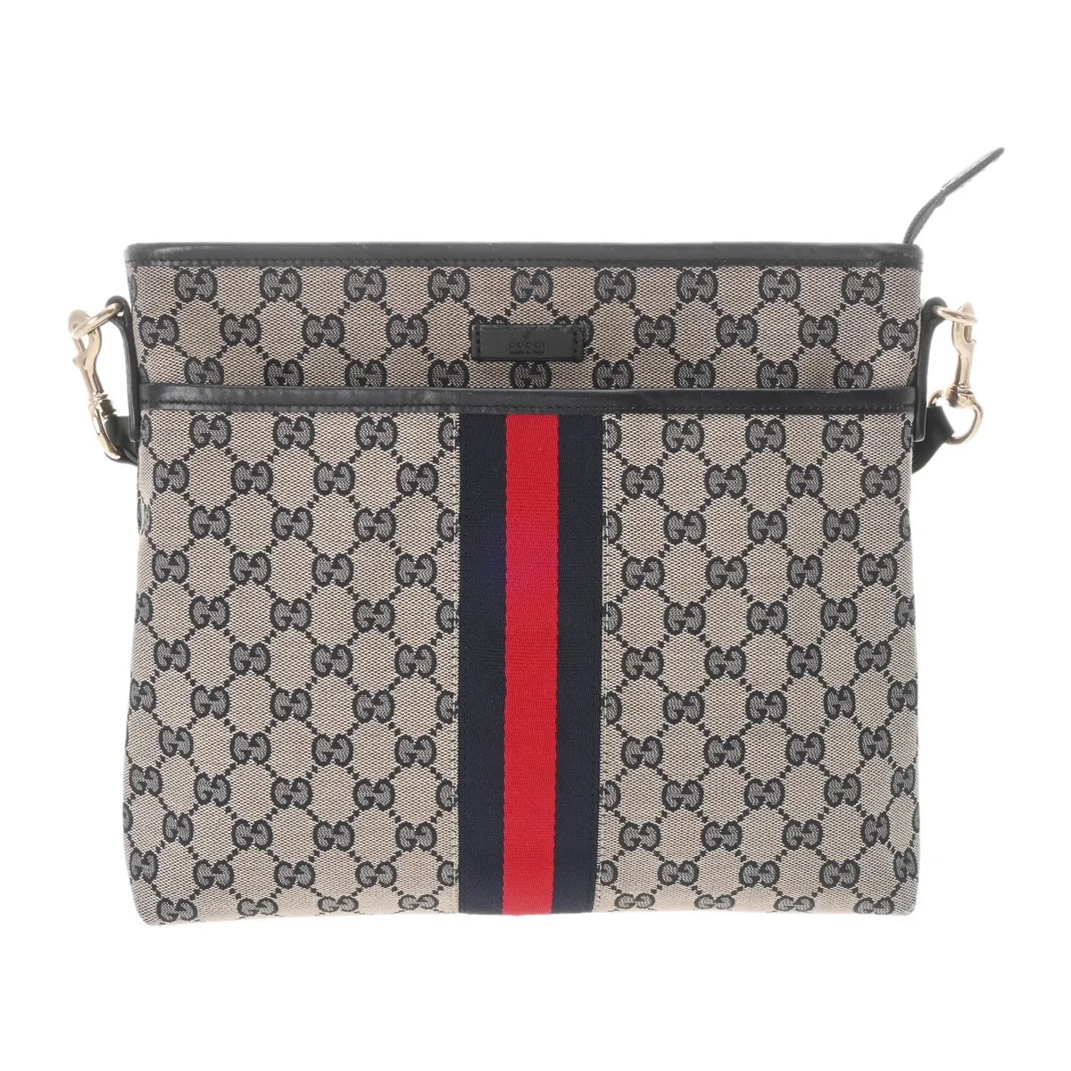 Gucci 388926 Shoulder Bag GG Canvas / Leather Beige #WB3222