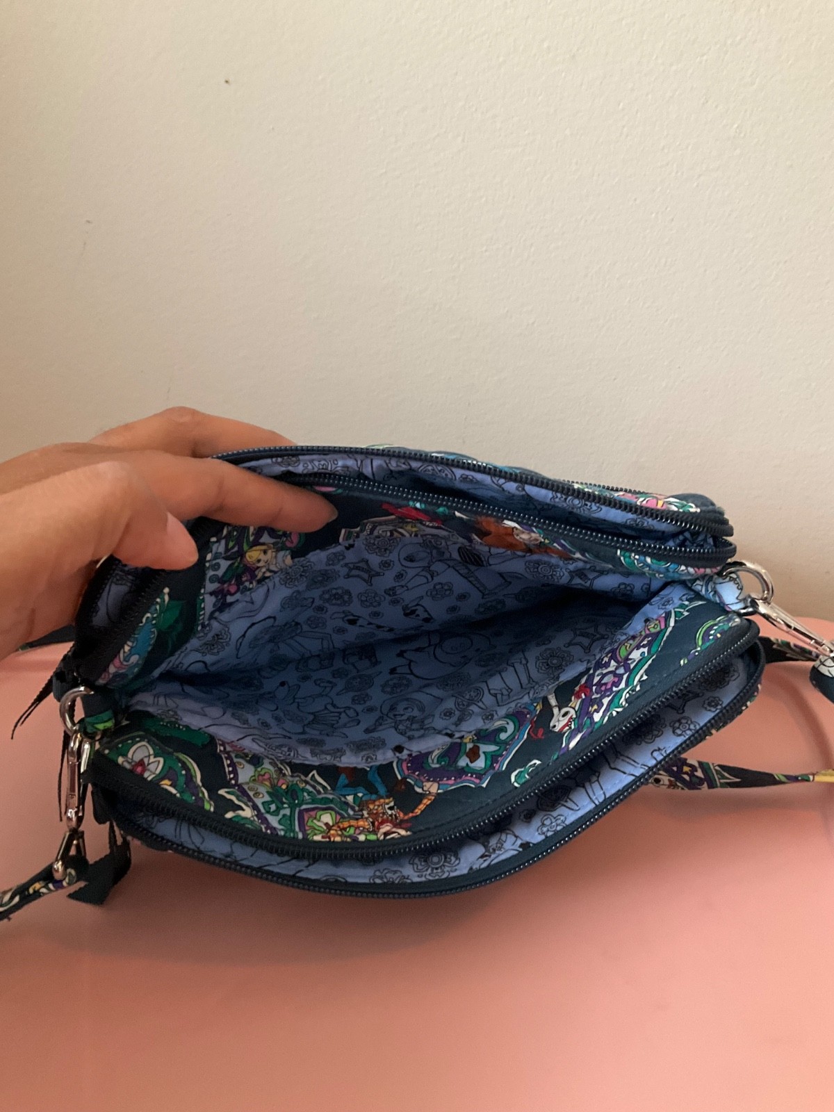 Vera Bradley Disney Toy Story Andy’s Room Triple Compartment Crossbody Purse Bag