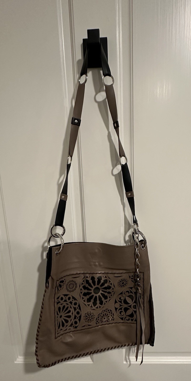 Italian Vintage Vera Pelle Women’s Cross-Body Bag – San Gimignano, Italy