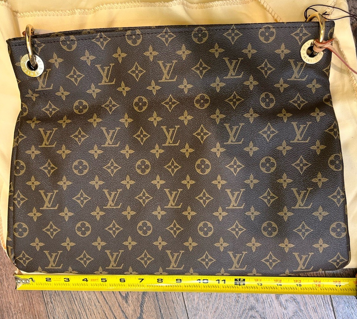 Louis Vuitton Artsy Shoulder Bag MM Brown Canvas