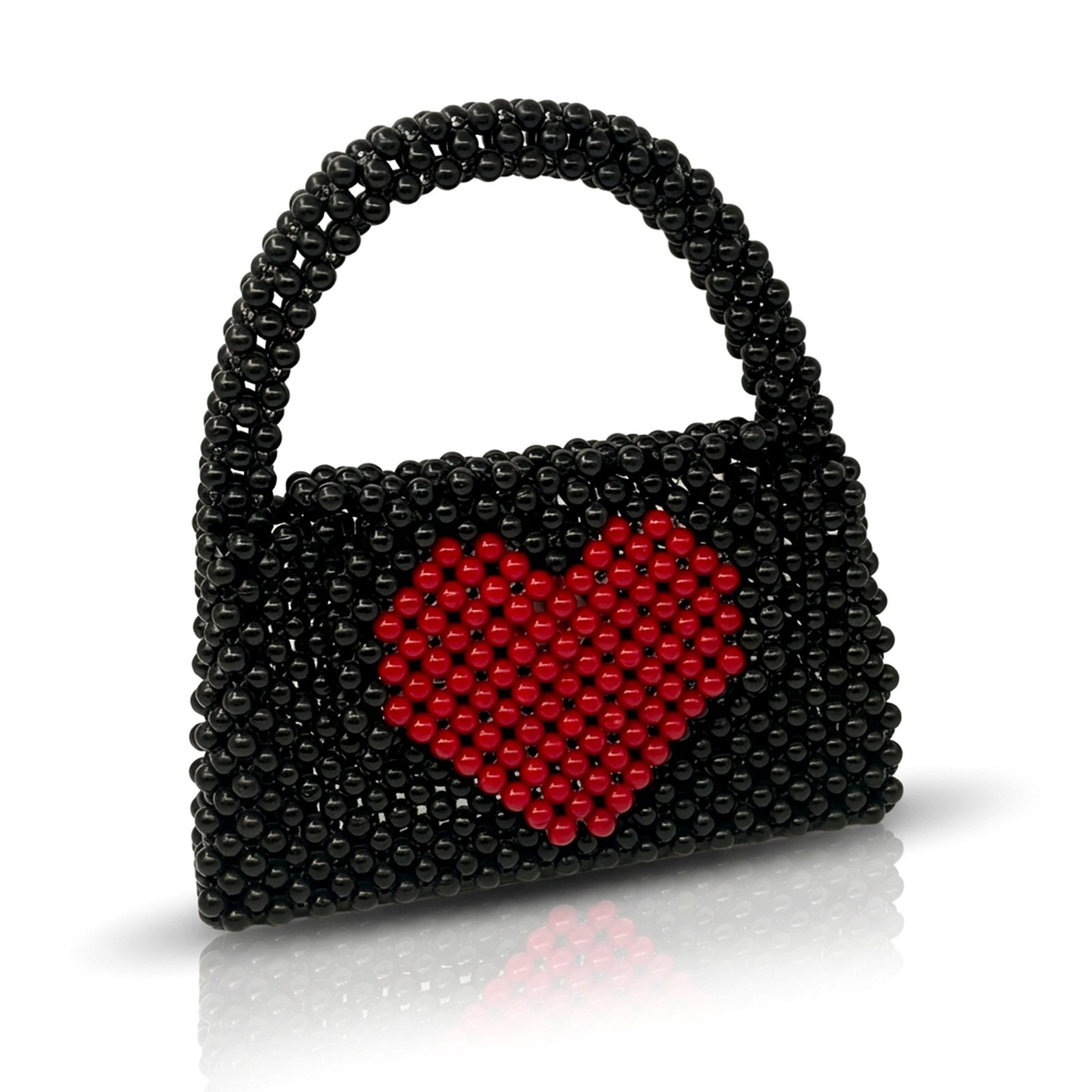 Handmade Beaded Handbag Women Mini Purse Fashion Y2K Style 19.5x21x4cm Size