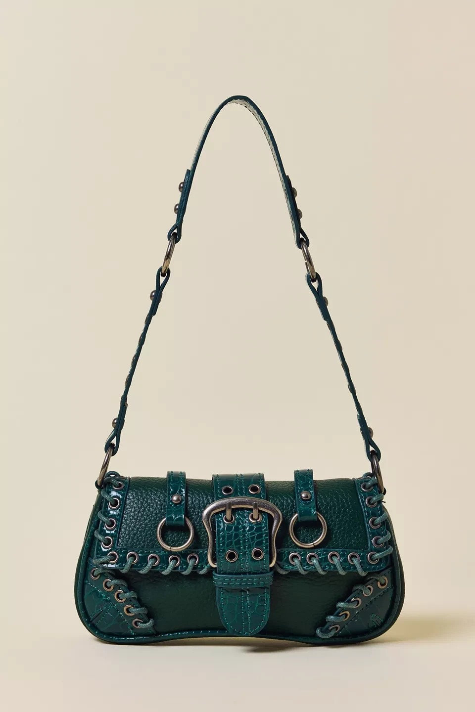 urban outfitters- Silence + Noise Jade Laced Rivet Bag