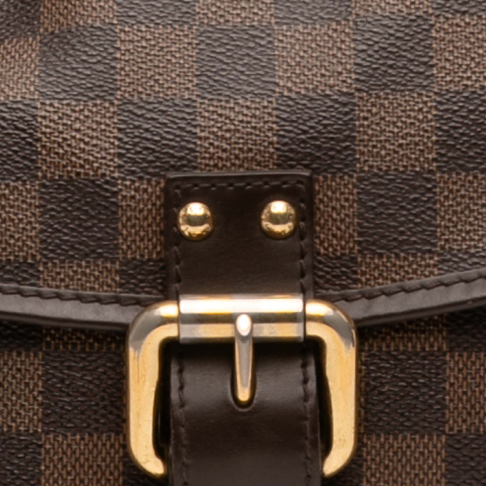 Louis Vuitton LV Damier Ebene Highbury Pre-Loved Brown Bag