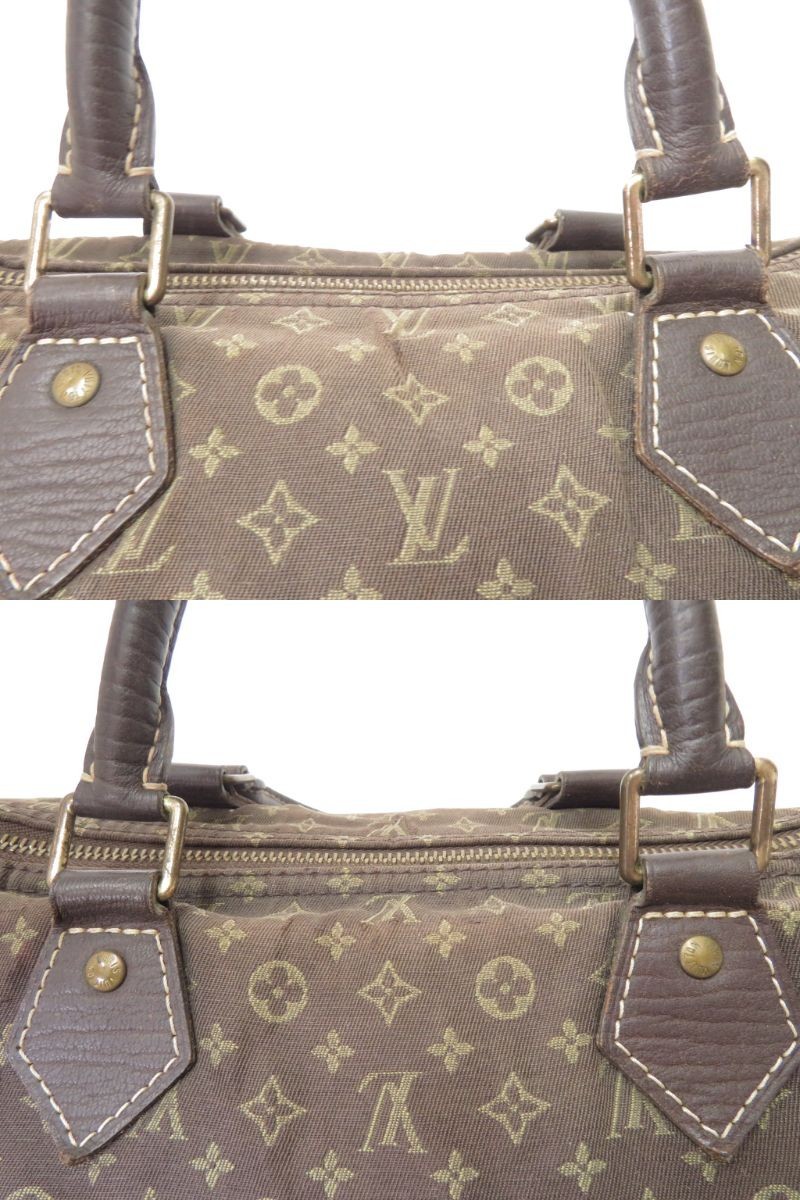 Auth Louis Vuitton Monogram Mini Lin Idylle Speedy 30 Hand bag F#53148