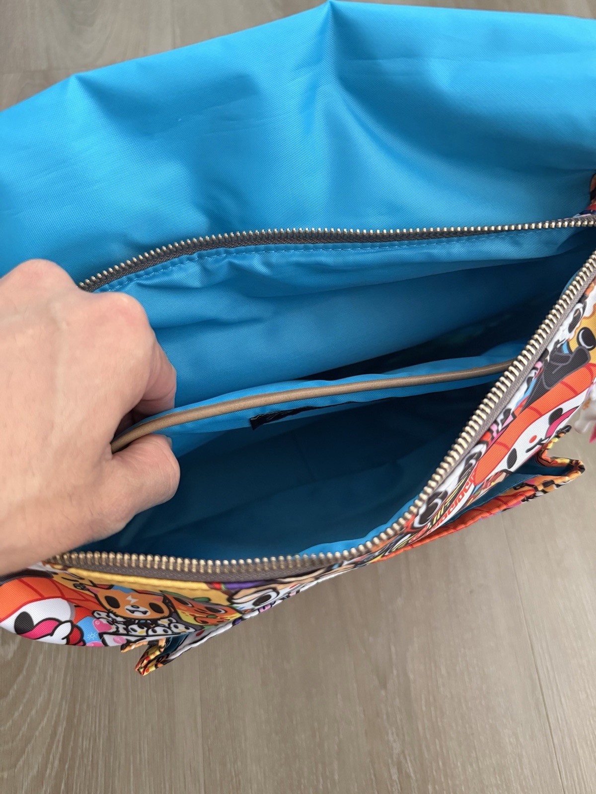 Tokidoki Food Buffet Collection Messenger Bag 2015 Vintage W/ Unicorno Keychain