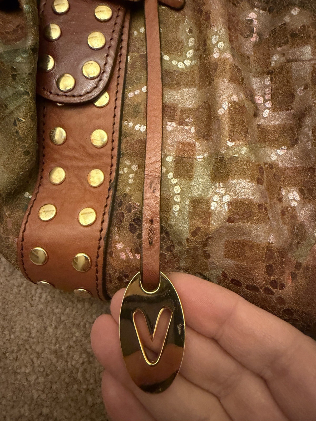 Vanessa Multicolor Boho Chic Handbag Purse Vintage NWOT