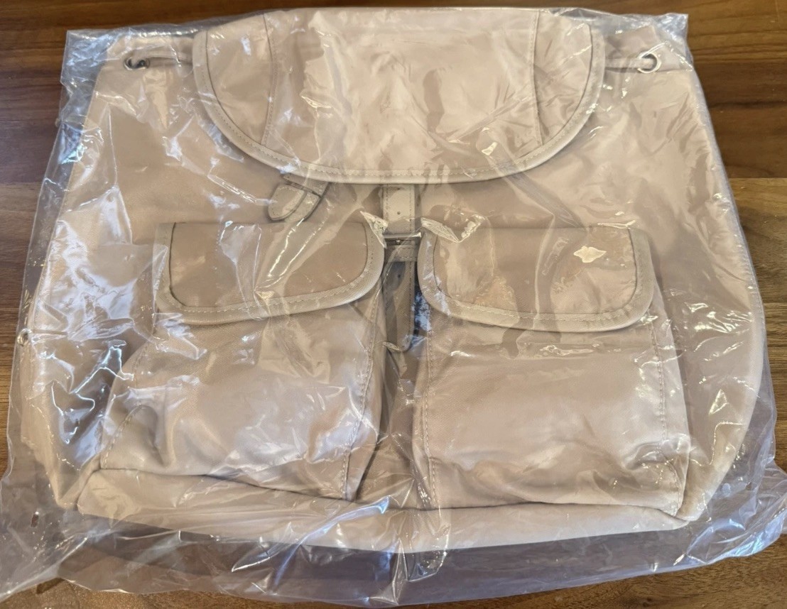 YEAR OF OURS BACKPACK IN TAUPE WOMENS 15.35″ X 1.1″ X 12.99″ NWT