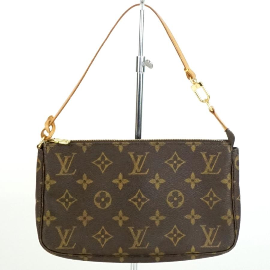LOUIS VUITTON Bag: Pochette Accessoires M51980 Brown W22.5×H12.5×D3.5cm w/strap;