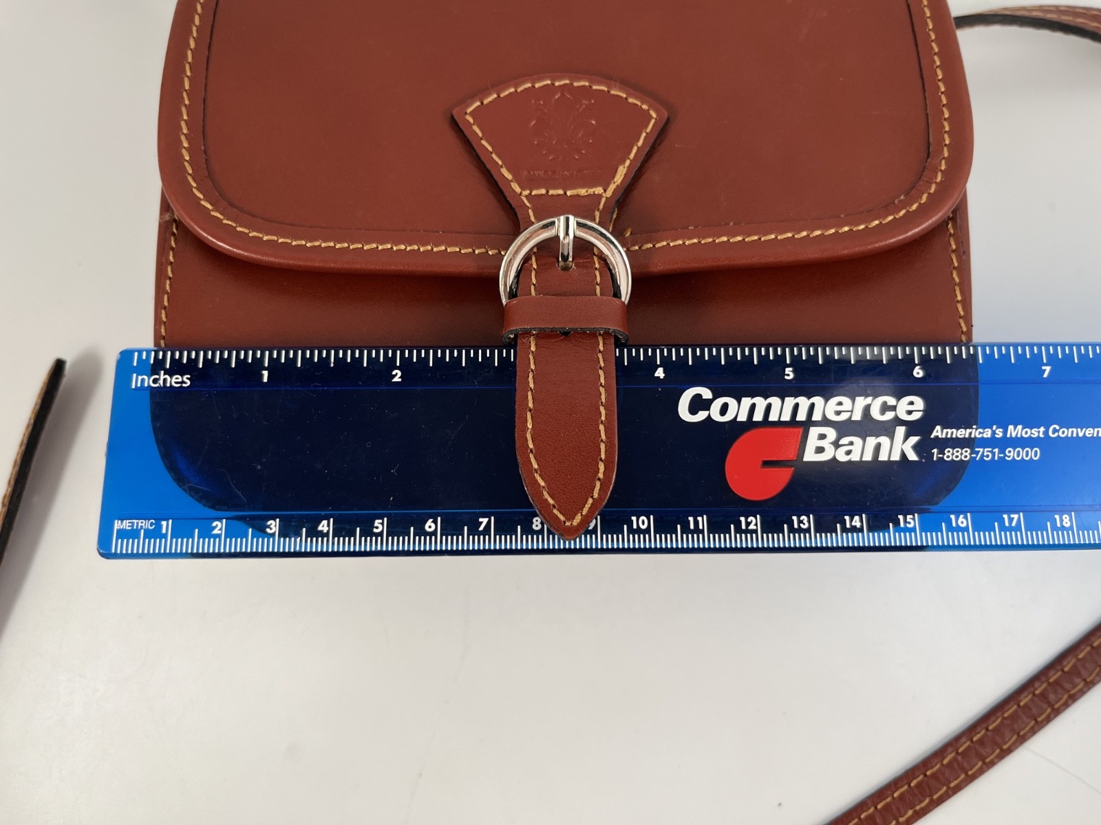 NWOT VERA PELLE ITALY TAN CROSSBODY BAG