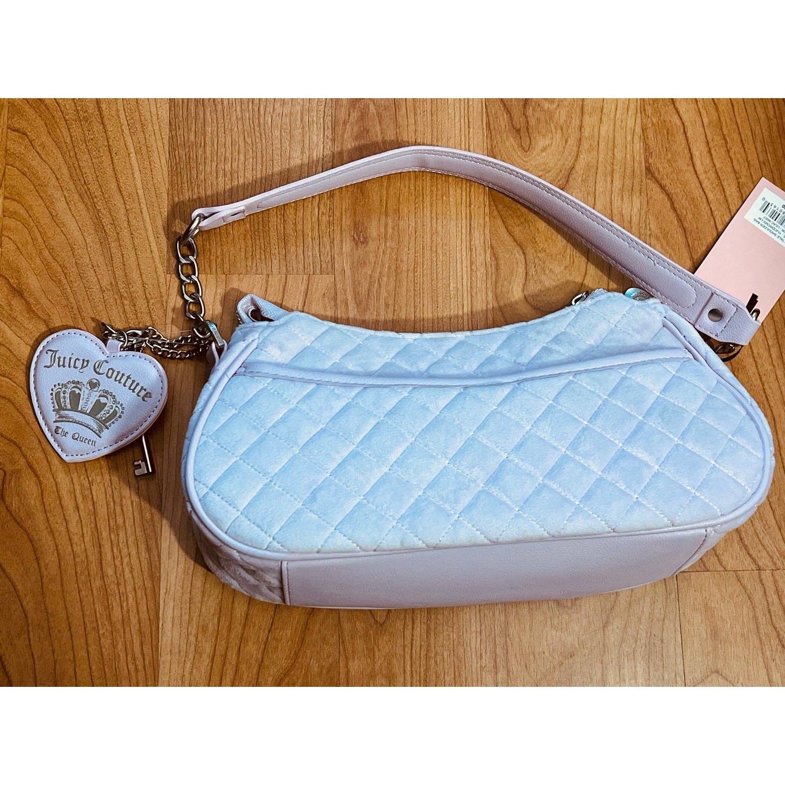 Juicy Couture Juicy Tale Quilted Shoulder Bag Lilac Mist NWT