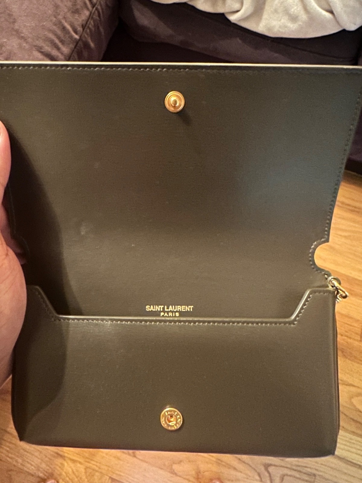 Cassandre Phone Holder with Strap in Smooth Leather