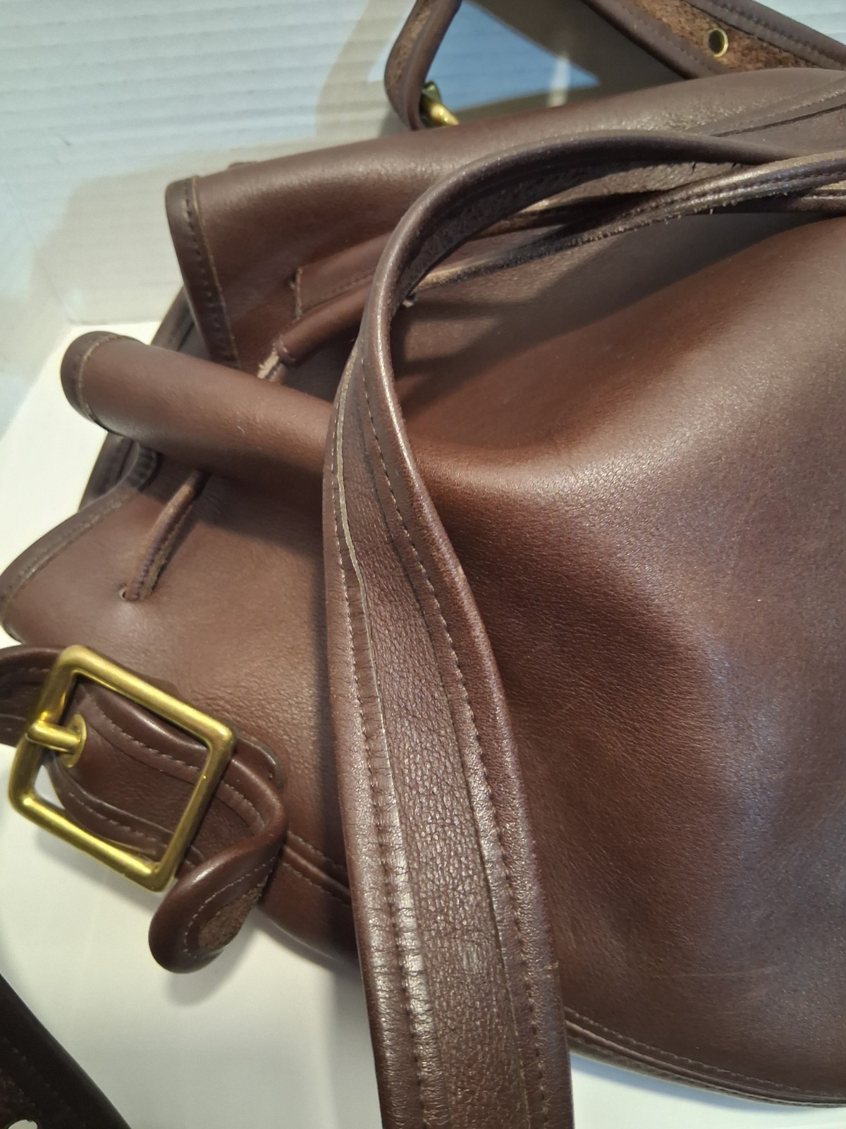 Vintage Coach 9952 Lula’s Legacy Bucket Bag Brown Leather Drawstring USA Purse