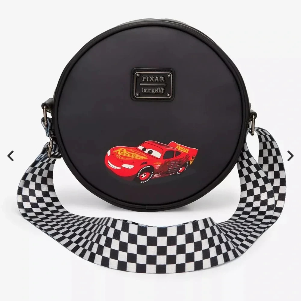 Loungefly Disney Pixar Cars Lightning McQueen Tire Figural Crossbody Bag