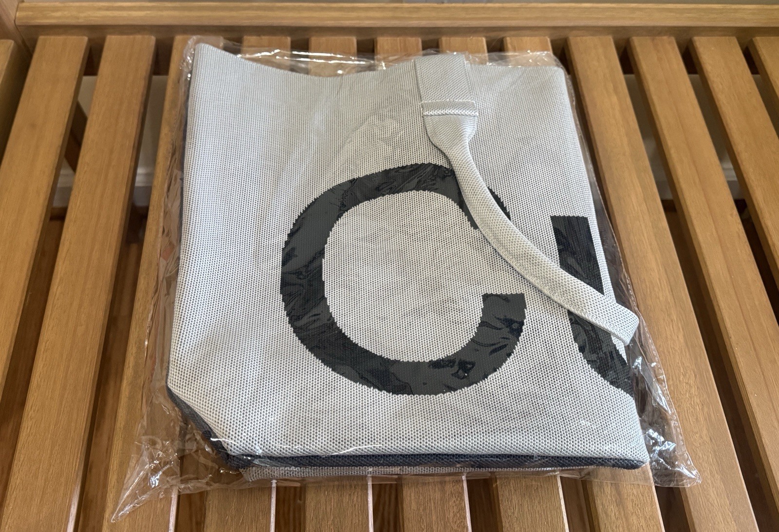 Curves Two-Tone Knit Tote Bag Slate Stone Sean Brown NEW SHIPS TODAY