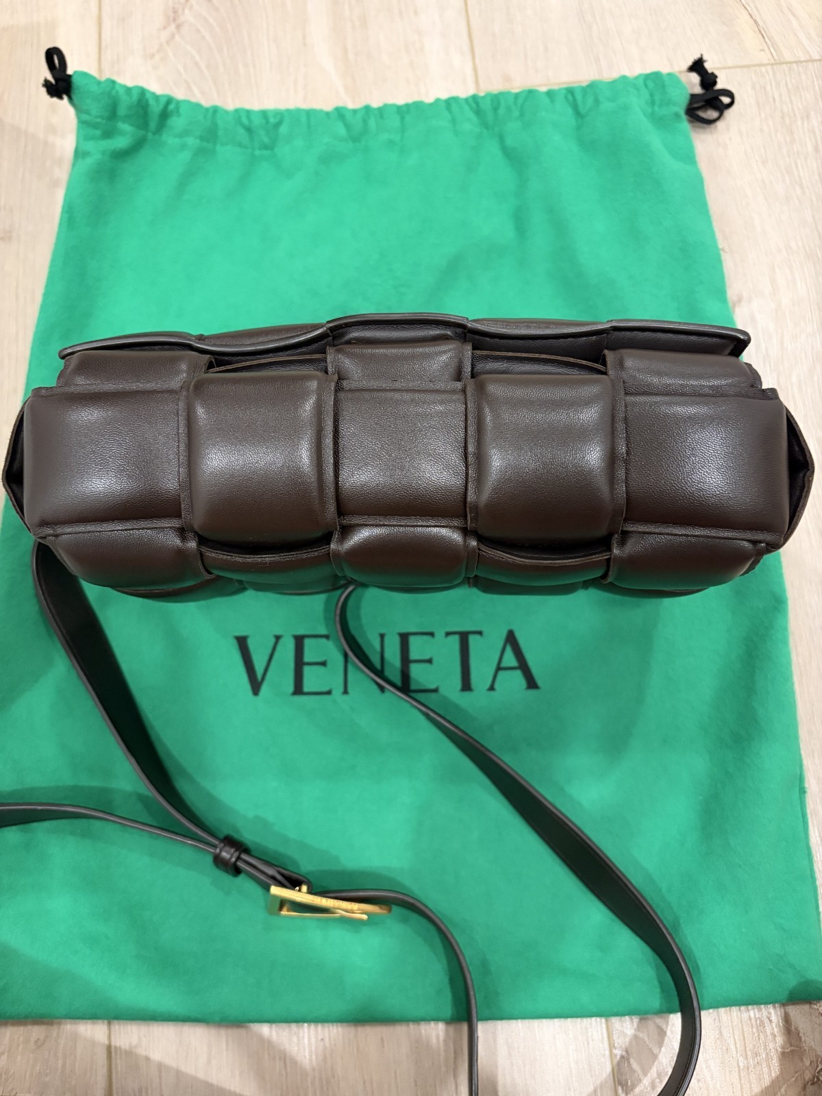 Bottega Veneta Padded Cassette Bag – Dark Brown (Fondant) – Includes Dust bag