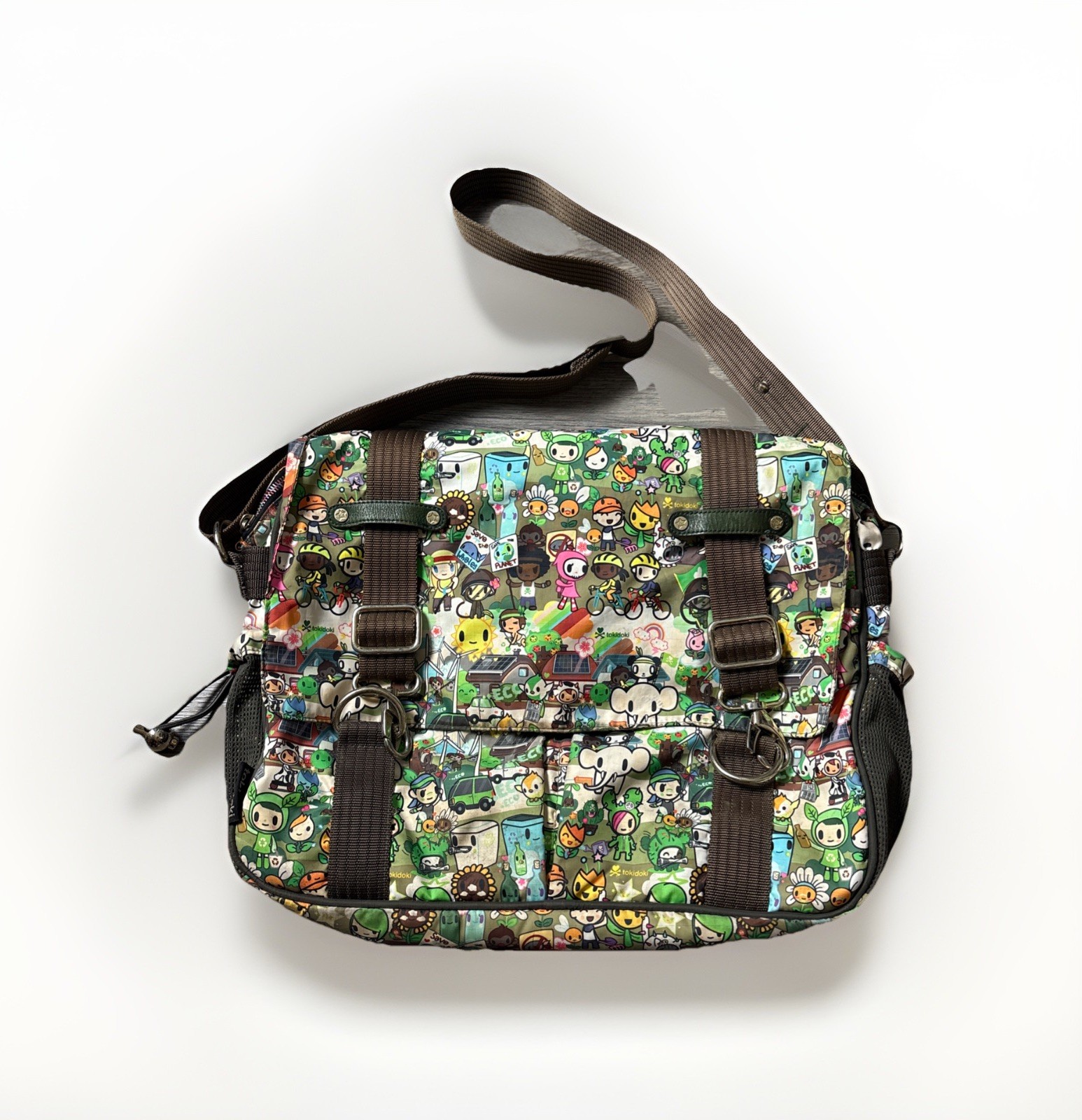 tokidoki eco mondo shoulder Messenger bag purse Rare Animation Vintage 2008