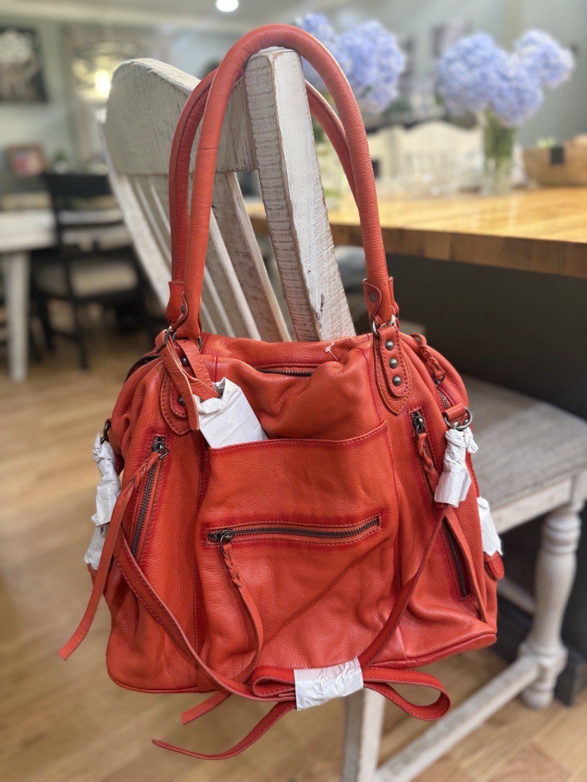 Free people we the free red clay large Emerson tote