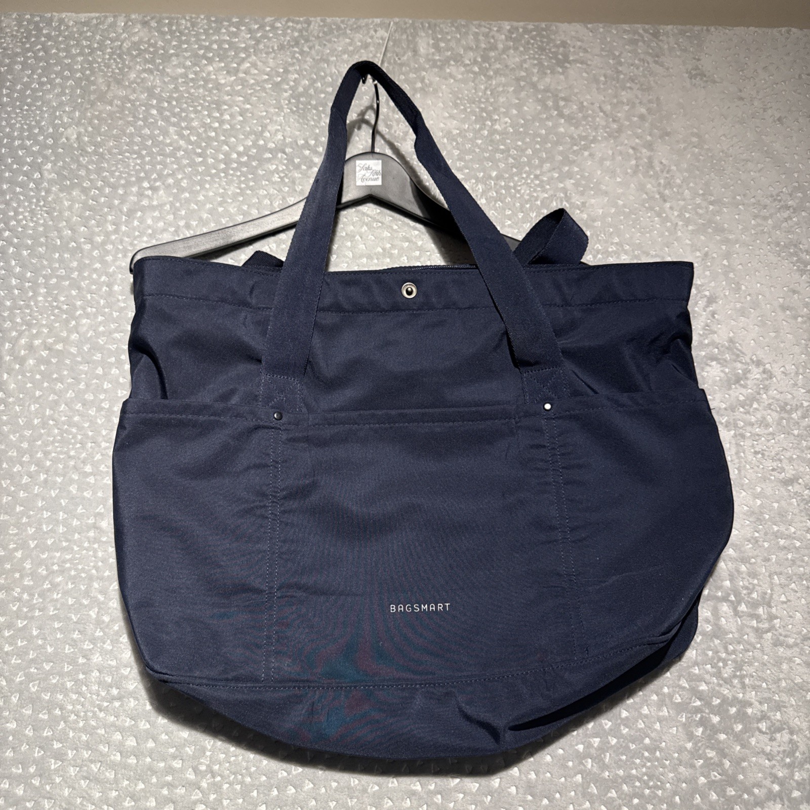 BAGSMART Navy Blue Travel Tote Weekender Shoulder Bag