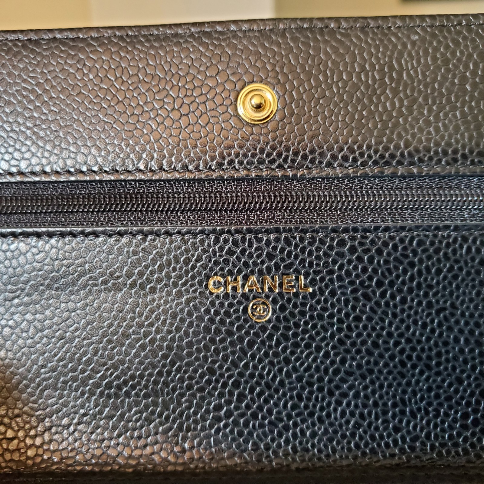 Chanel Classic Wallet On Chain Black caviar Gold Hw Crossbody Bag No Offer