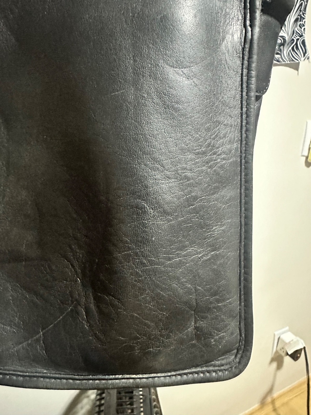 Vintage Coach Station Bag 5130 – Black Glove-Tanned Leather – Made in the USA