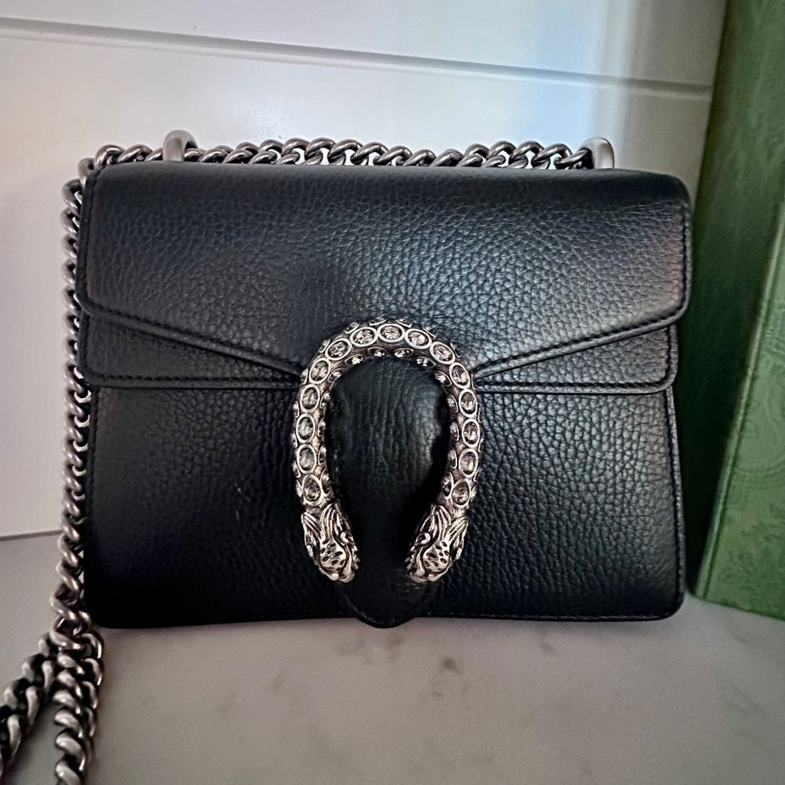 GUCCI Insane Dionysus Leather Crossbody Lock Front Handbag $3200!! w/ Box!!