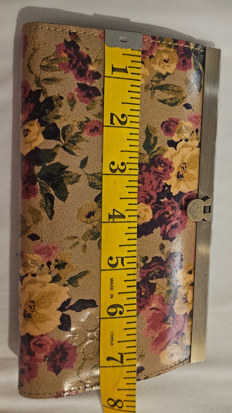 Parltricia Nash Cauchy Antique Rose Leather Frame Wallet