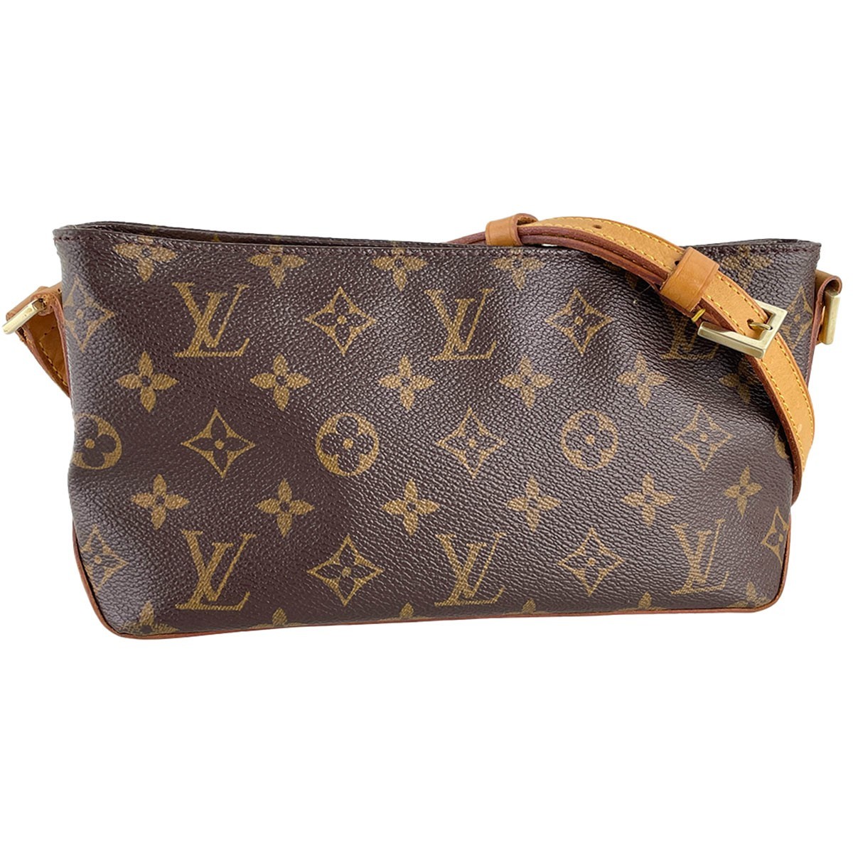 Louis Vuitton Monogram Trotteur Leather Fabric Brown Shoulder bag 4670