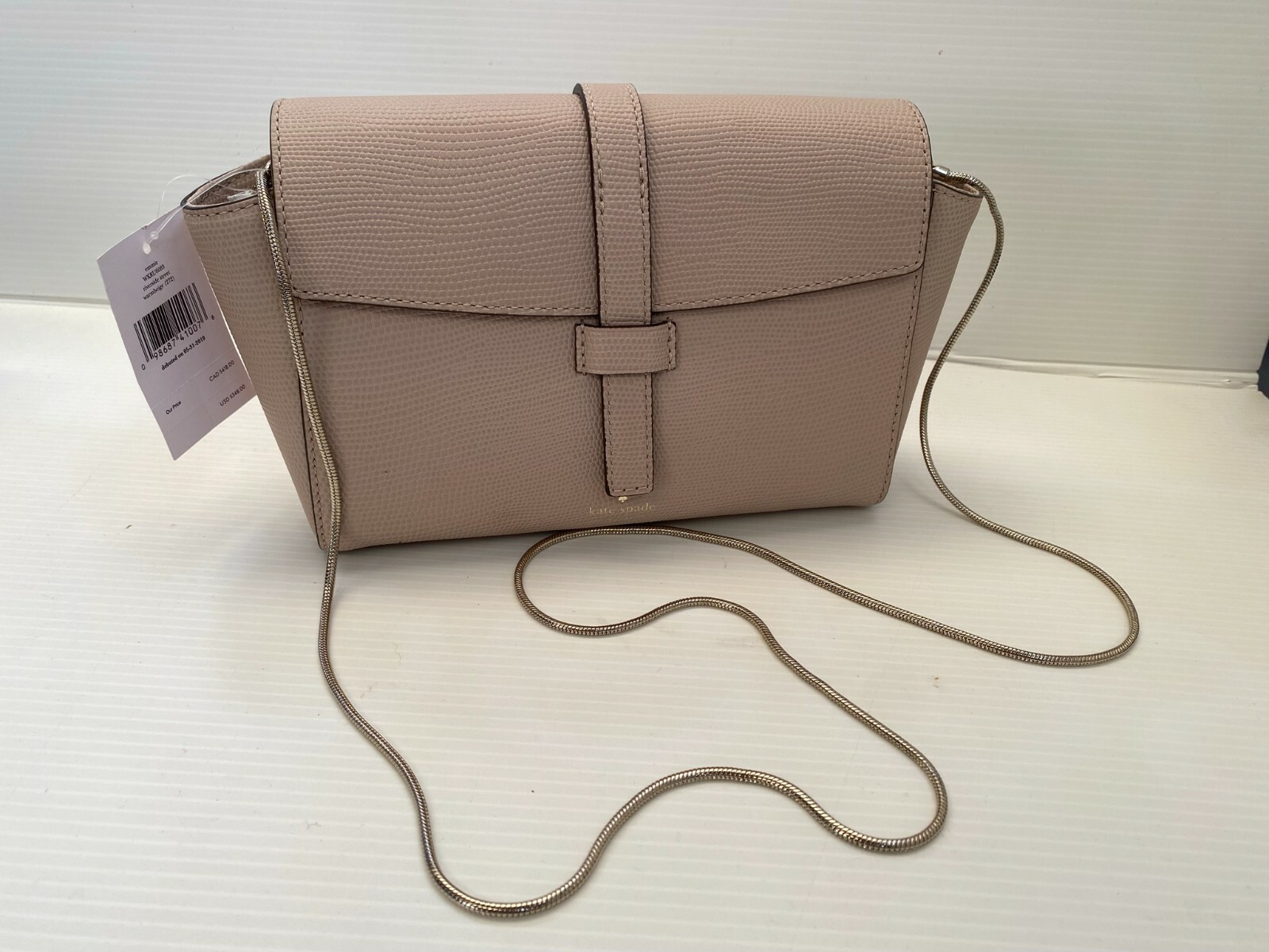 Kate Spade Riverside Crossbody Street Emmie Bag Warm Beige Purse Handbag NEW