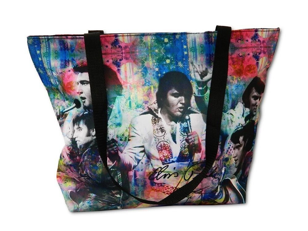 New Collage Photos Elvis Presley Tote Bag Large Shoulder Shopping Handbag Gift