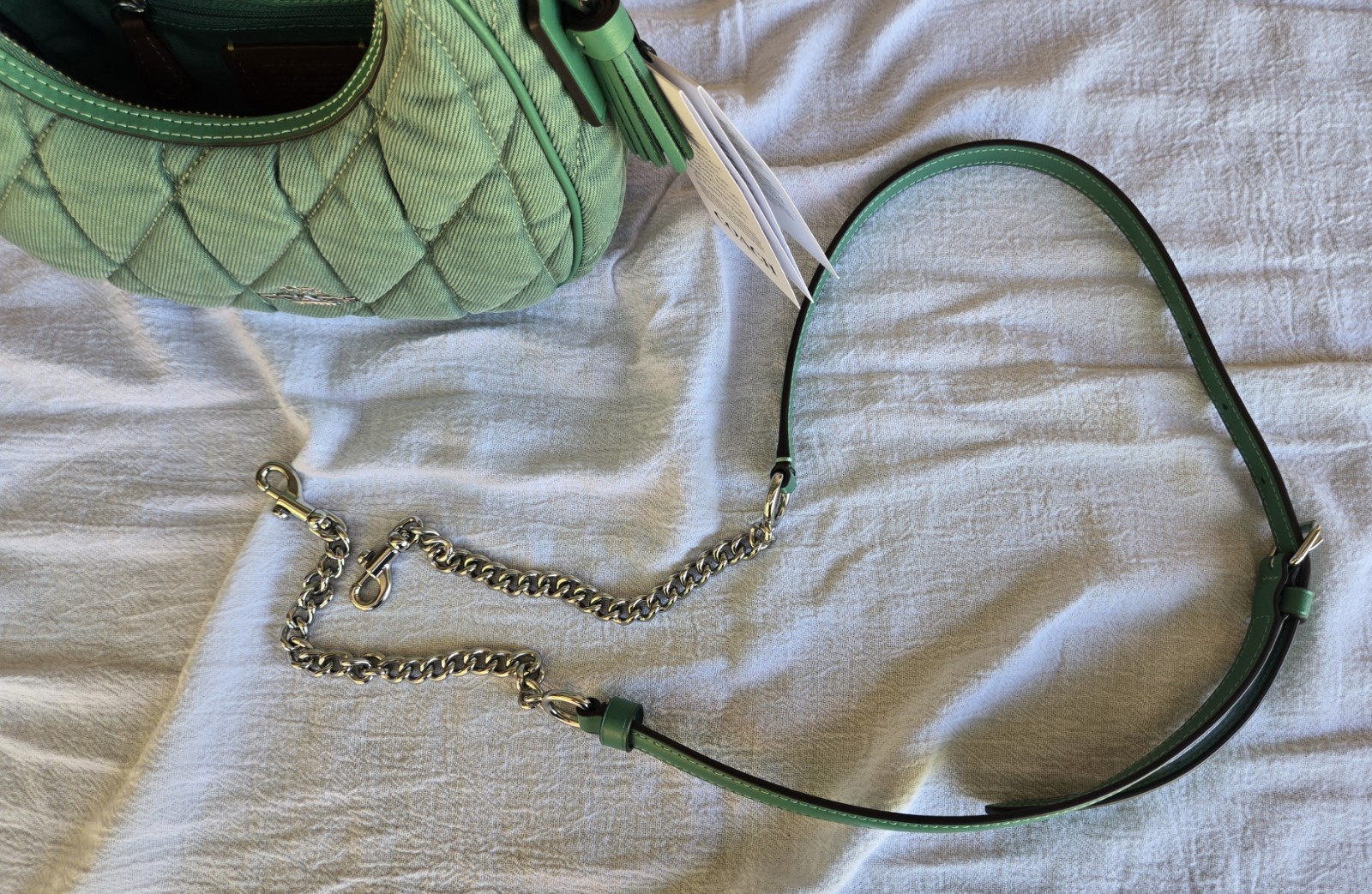 New Coach Outlet Carmen Mini Cross Body Bag CBR11 Ivy Green Crossbody Hand Bag