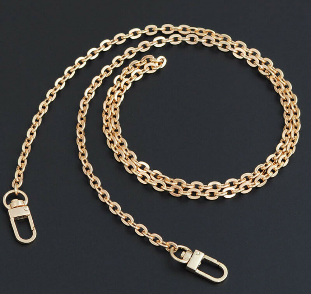 O Shape Bag Chain Metal Replacement Purse Chain Shoulder Crossbody Bag Strap 47″