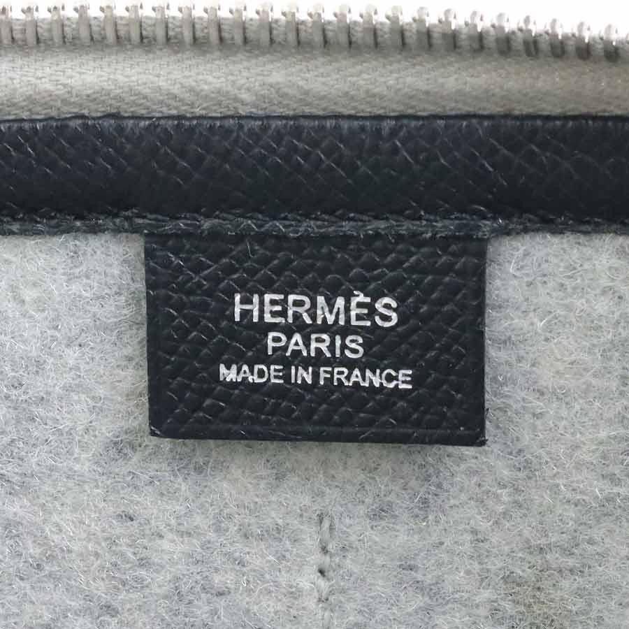 HERMES Bag: Toodoo Gray/Black/Green W28.5×H19.5cm w/o accessories;