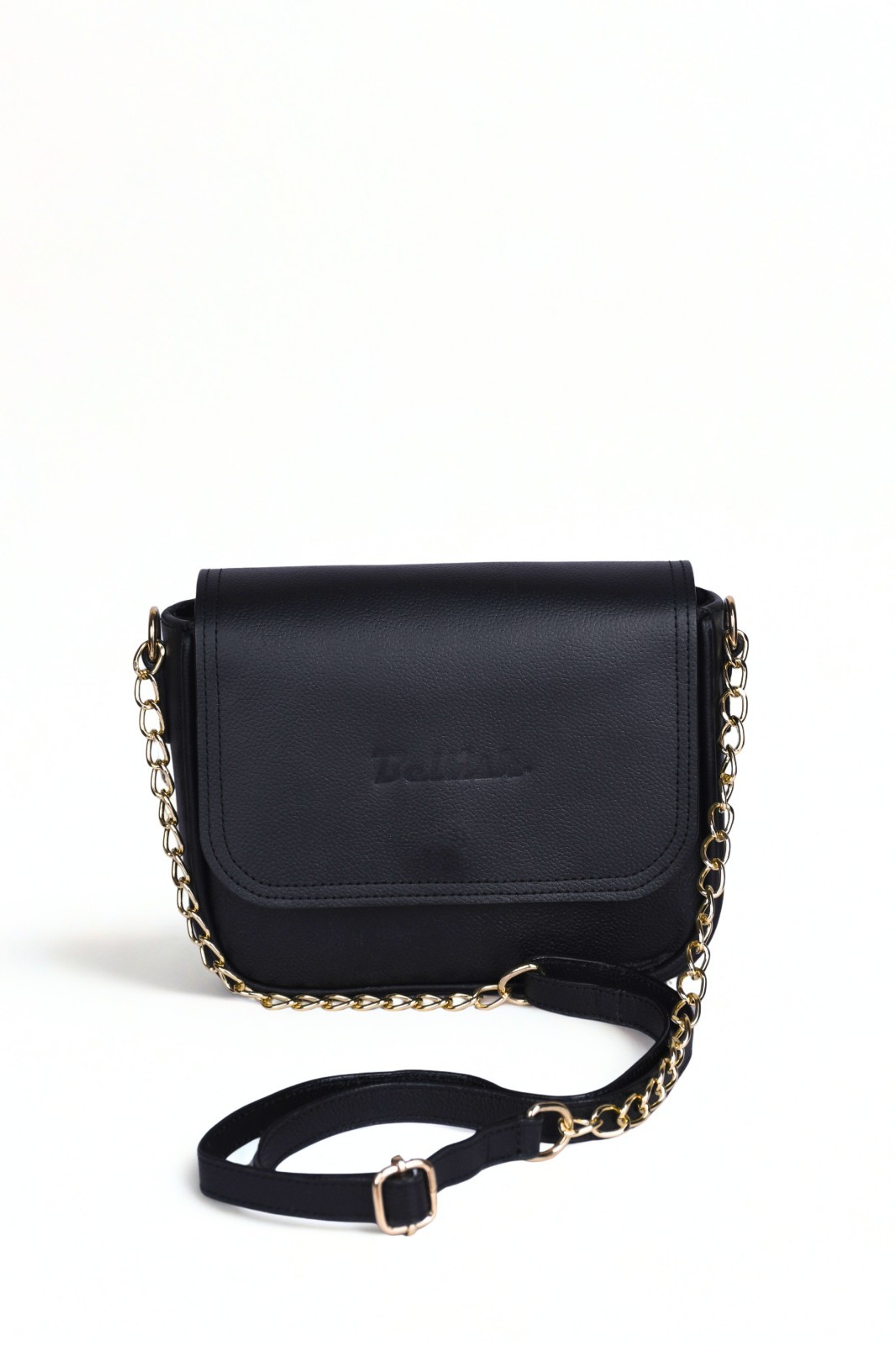 Bellish Aquila Chain Sling Black – Leather with Polyester Lining Removable Strap