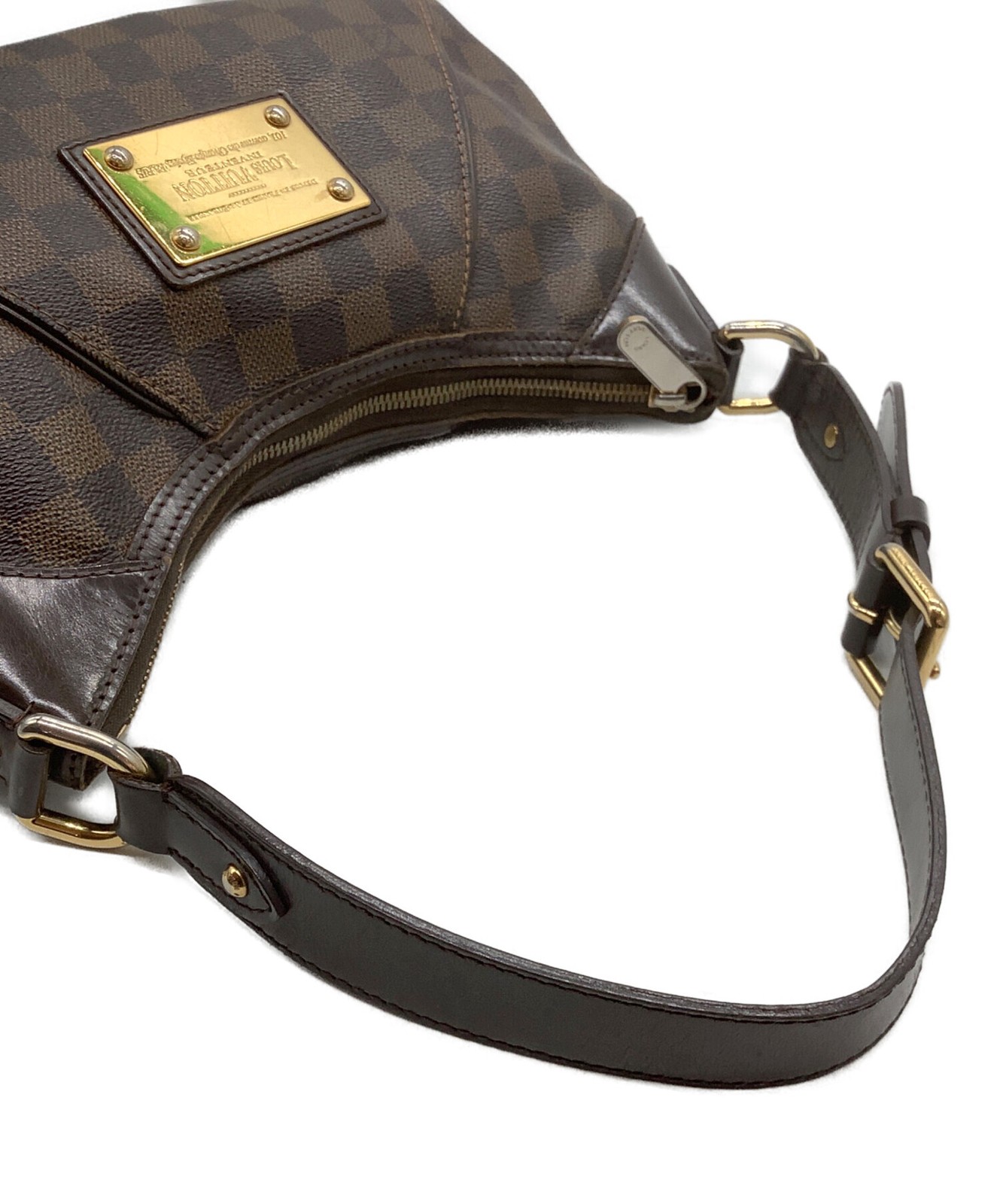 Louis Vuitton Thames PM N48180 Coated Canvas Brown Handbag #TFB9736