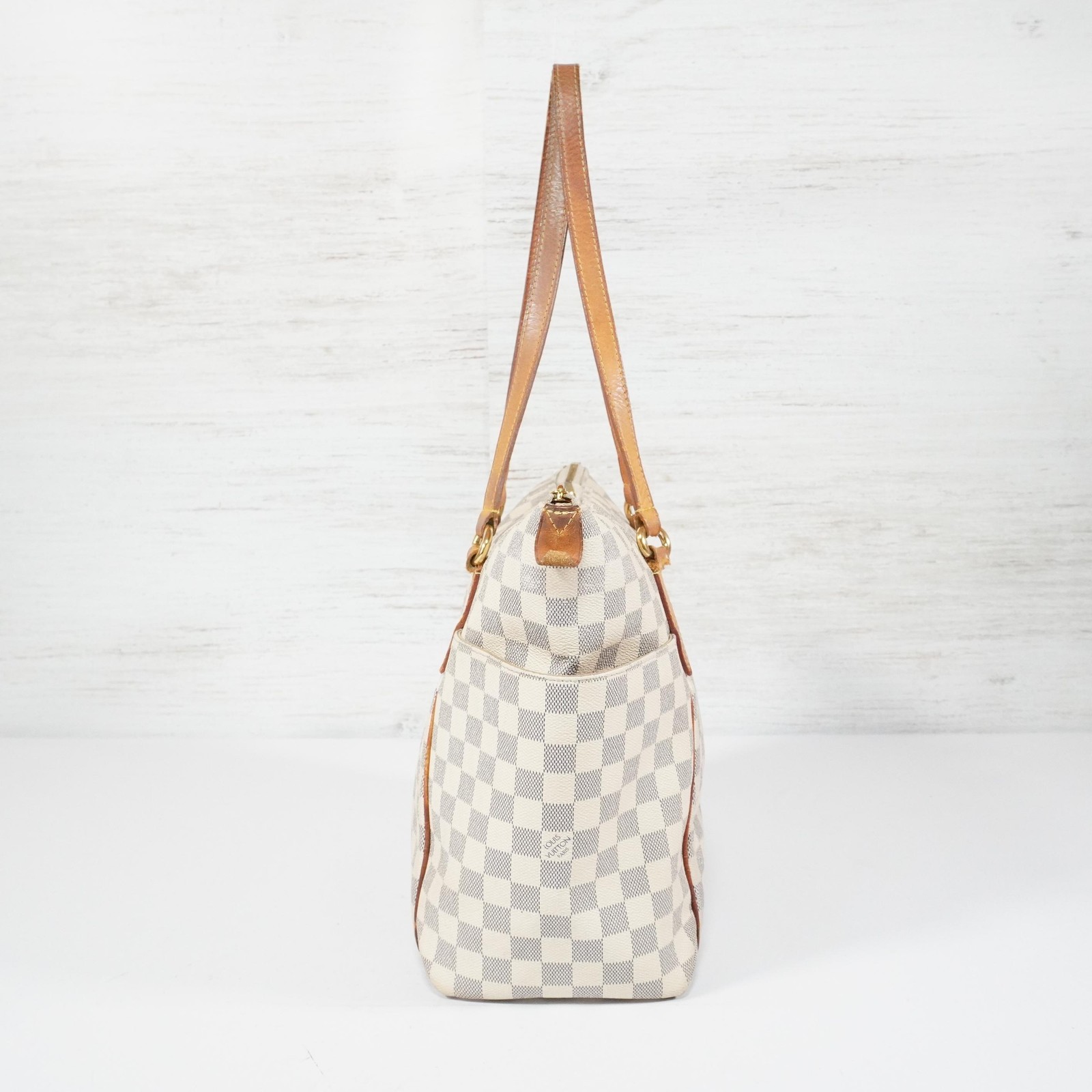 Louis Vuitton Damier Azure Totalie MM Damier Zulu N51262 Tote Bag AO27B4