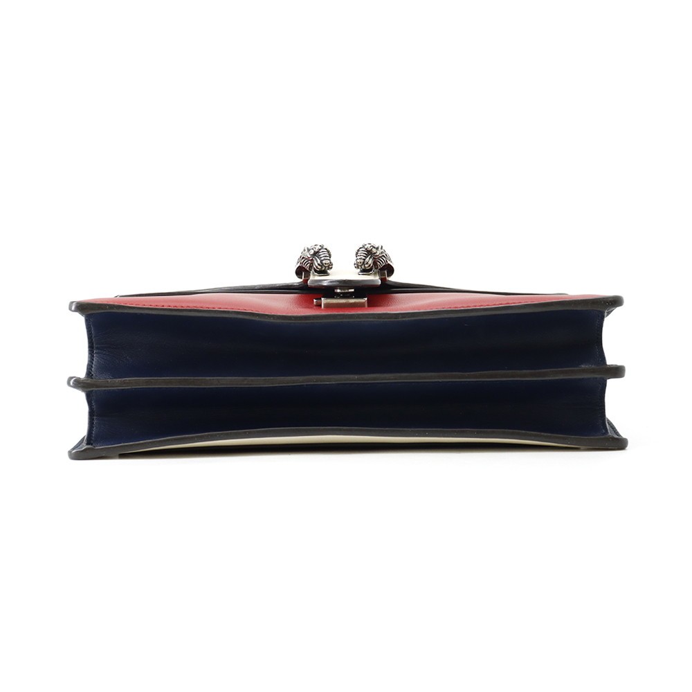 GUCCI Dionysus ChainShoulder Bag Leather White/Blue/Red 403348