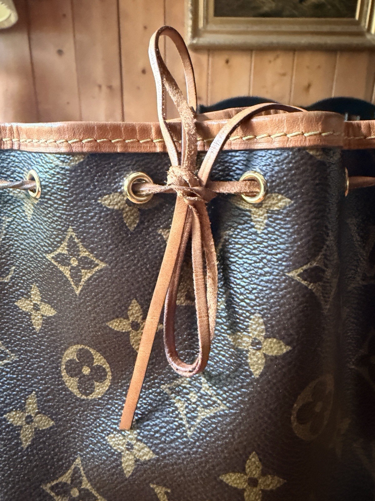 Louis Vuitton Nano Noé Monogram Mini Bucket Bag – Made in France – Authentic